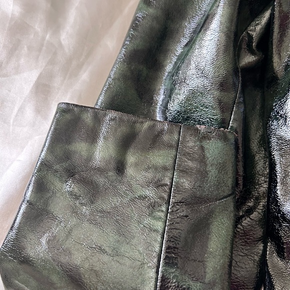 CIHAN LEDER Original Collection Vintage Patent Snakeskin Genuine Leather Jacket - Picture 11 of 12